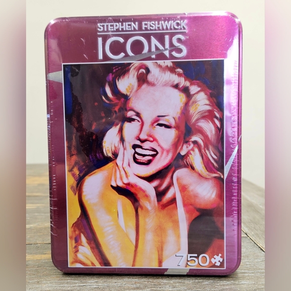 NIB Stephen Fishwick Icons 750 Piece Jigsaw Puzzle Marilyn Monroe - Picture 1 of 3